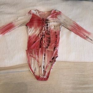 Love culture tie dyed bodysuit!